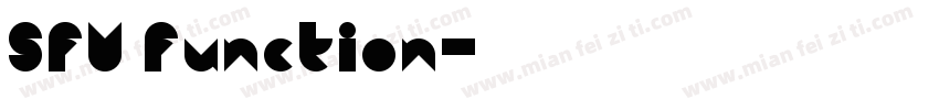 SFU Function字体转换